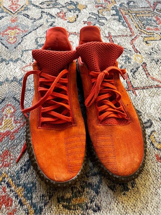 adidas Other - adidas Orange Suede Low-Top Sneakers 12
